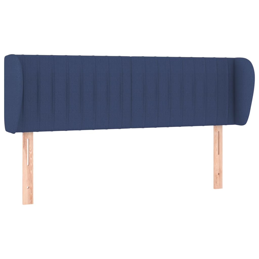 Tête de lit avec oreilles Bleu 147x23x78/88 cm Tissu - XIOS