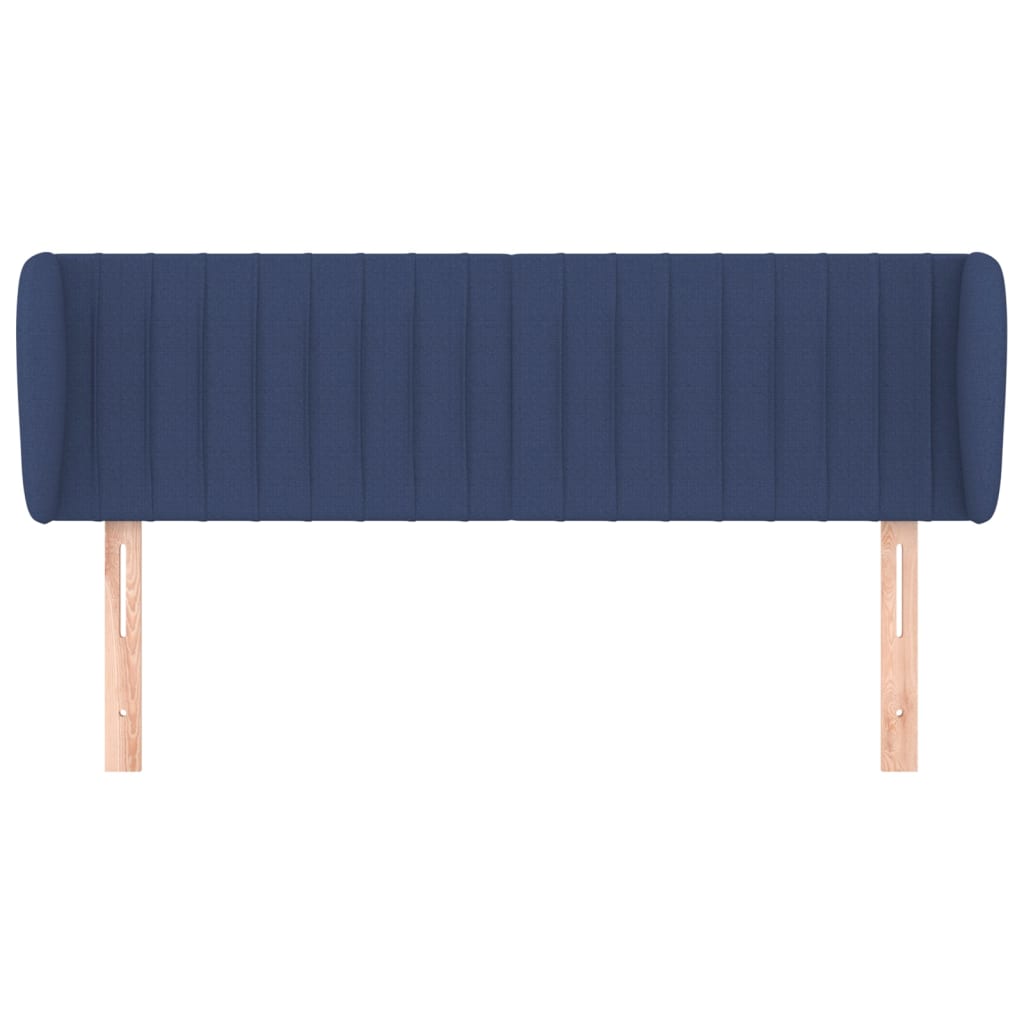 Tête de lit avec oreilles Bleu 147x23x78/88 cm Tissu - XIOS