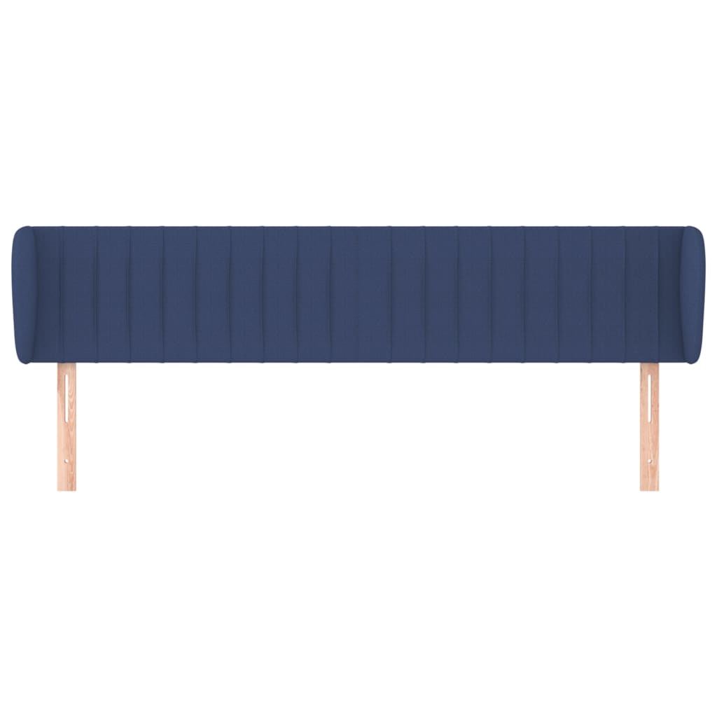 Tête de lit avec oreilles Bleu 163x23x78/88 cm Tissu - XIOS