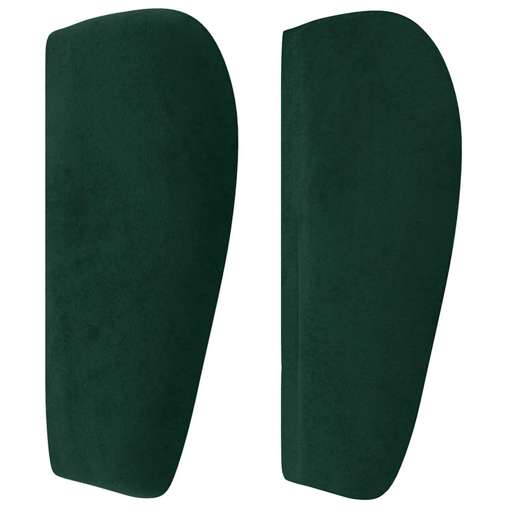 Tête de lit avec oreilles Vert foncé 93x23x78/88 cm Velours - XIOS