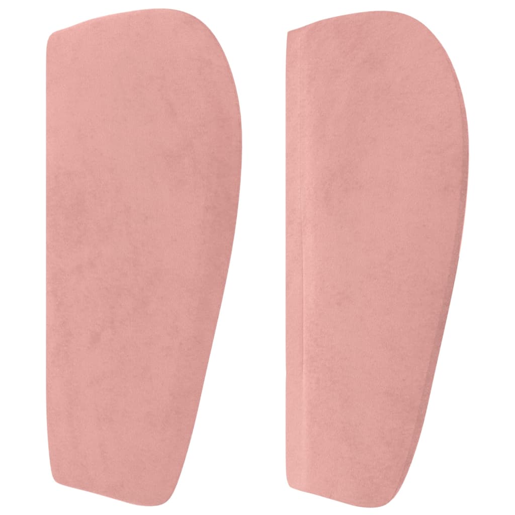 Tête de lit avec oreilles Rose 93x23x78/88 cm Velours - XIOS