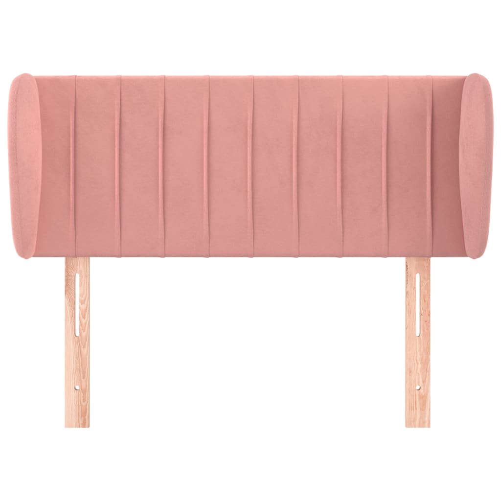 Tête de lit avec oreilles Rose 103x23x78/88 cm Velours - XIOS