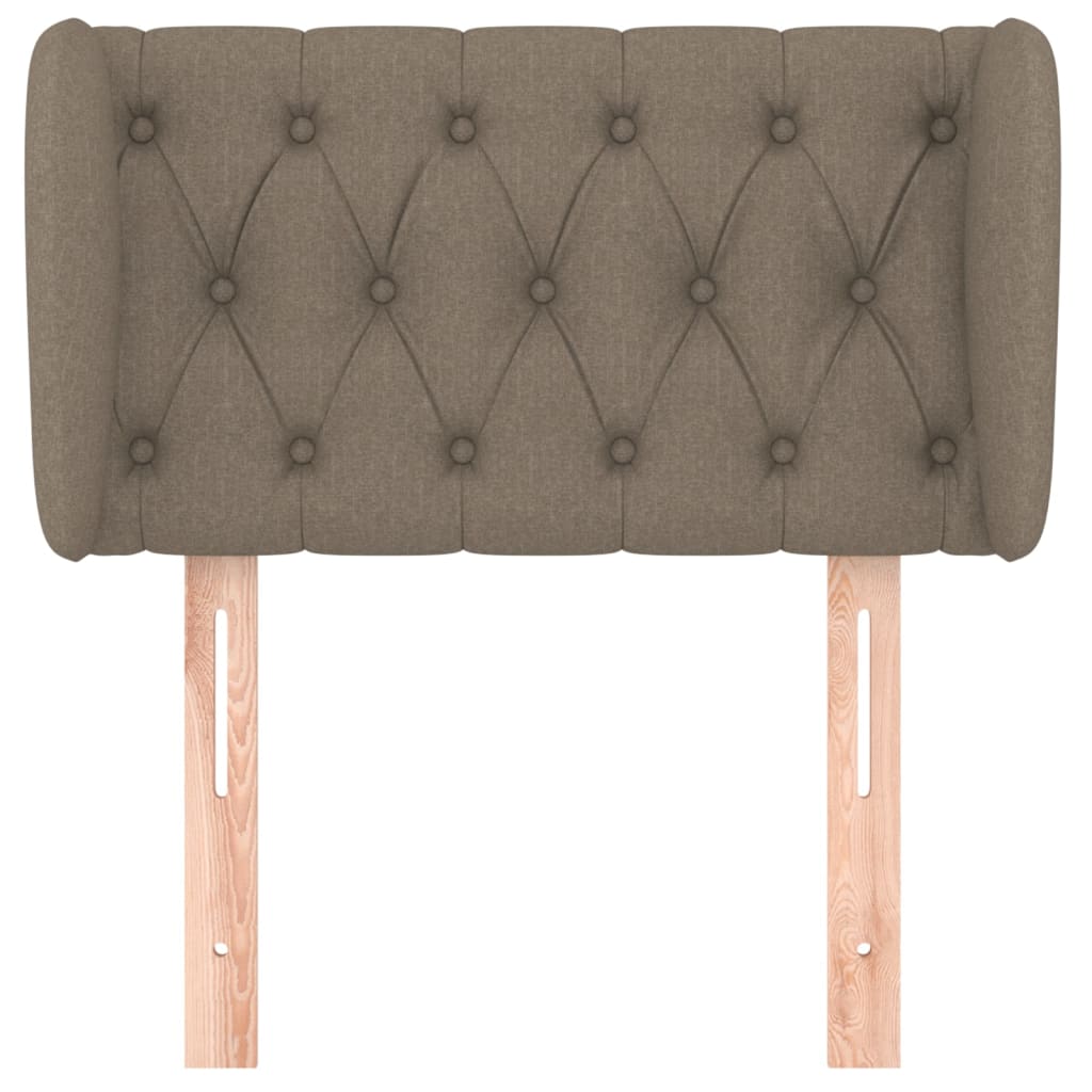 Tête de lit avec oreilles Taupe 83x23x78/88 cm Tissu - XIOS