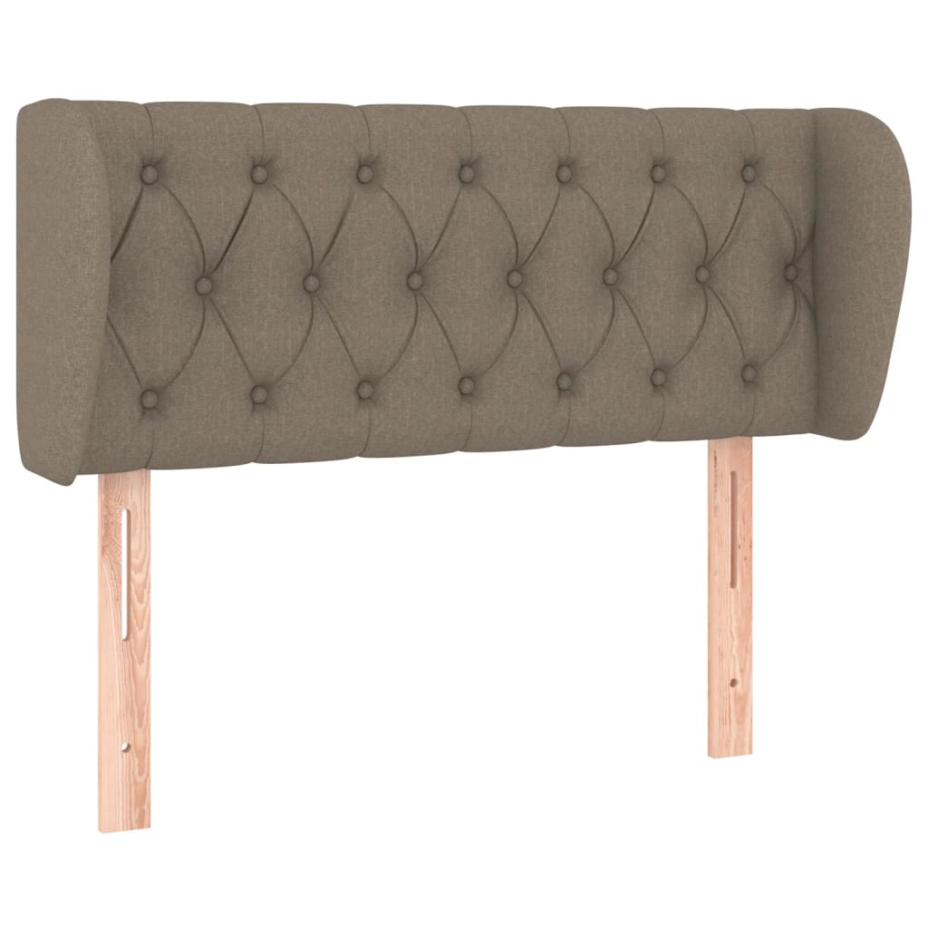 Tête de lit avec oreilles Taupe 103x23x78/88 cm Tissu - XIOS