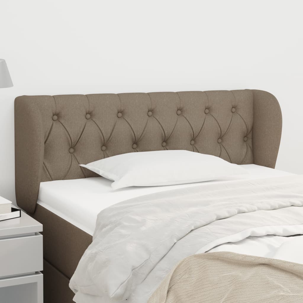 Tête de lit avec oreilles Taupe 103x23x78/88 cm Tissu - XIOS