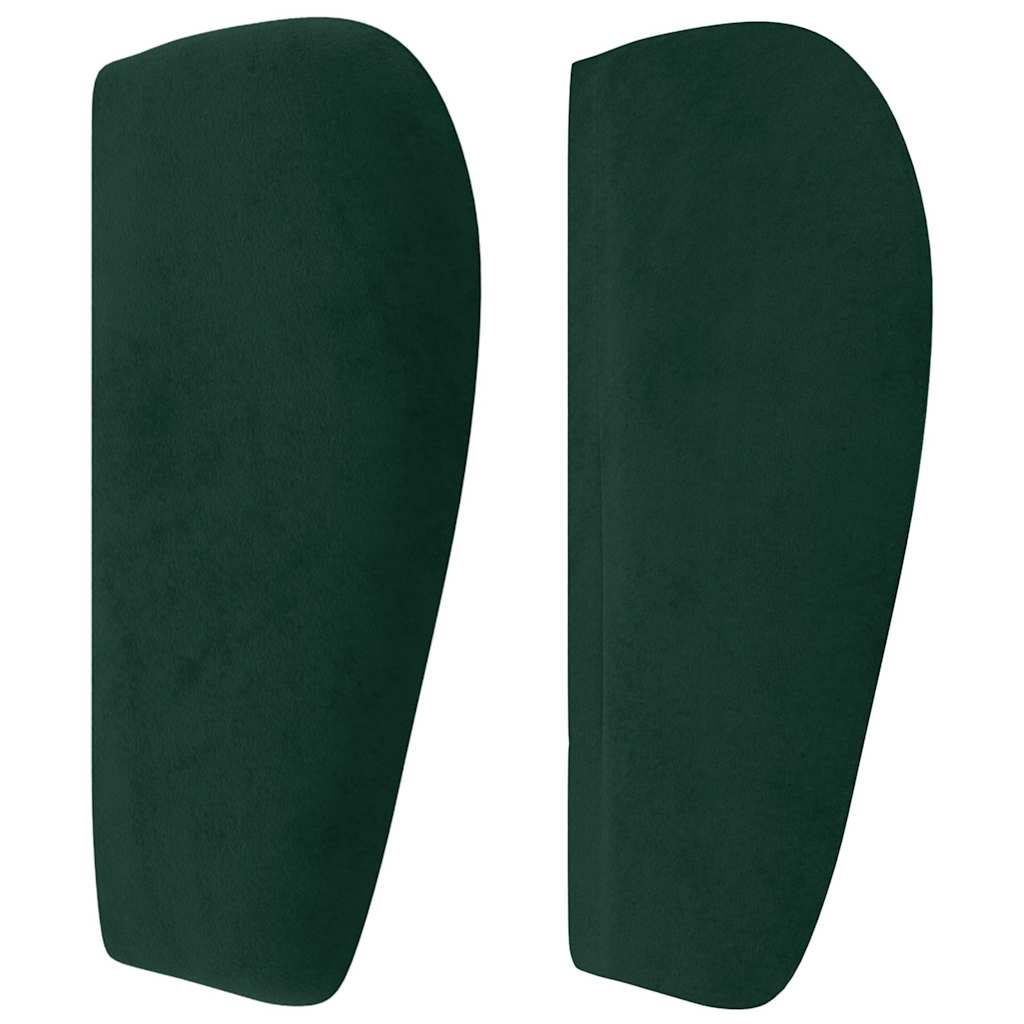 Tête de lit avec oreilles Vert foncé 83x23x78/88 cm Velours - XIOS