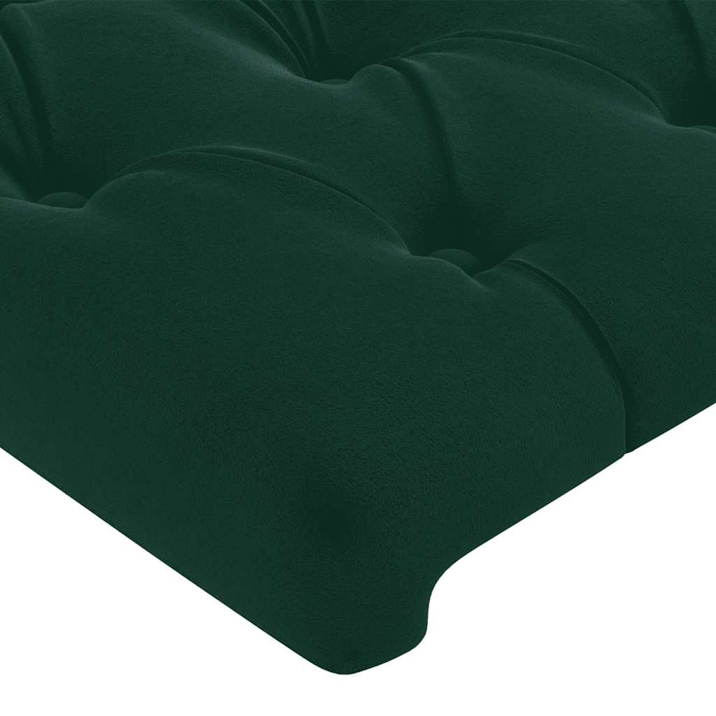 Tête de lit avec oreilles Vert foncé 93x23x78/88 cm Velours - XIOS