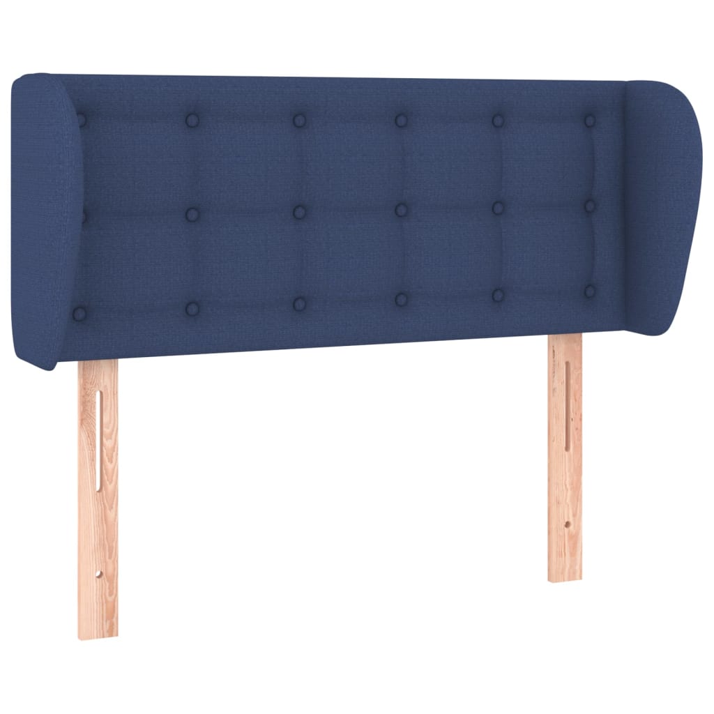Tête de lit avec oreilles Bleu 93x23x78/88 cm Tissu - XIOS