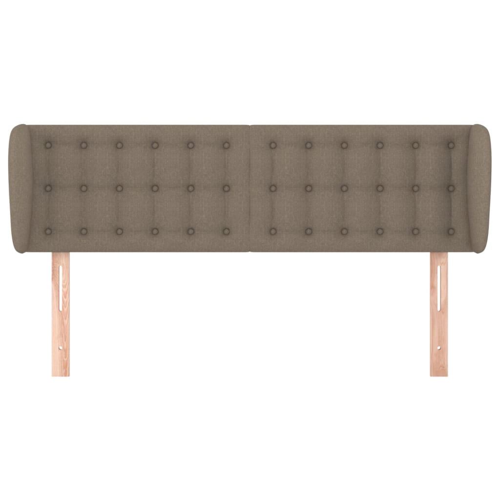 Tête de lit avec oreilles Taupe 147x23x78/88 cm Tissu - XIOS