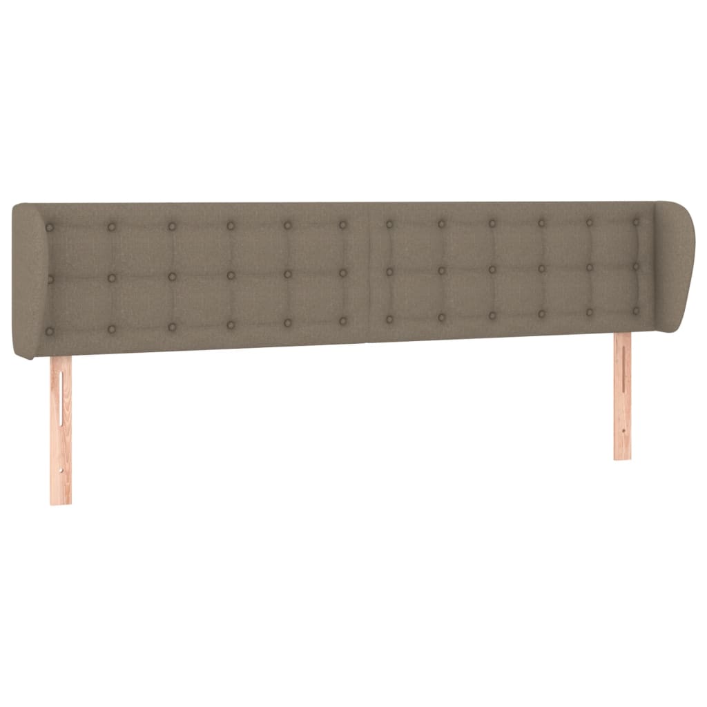 Tête de lit avec oreilles Taupe 183x23x78/88 cm Tissu - XIOS