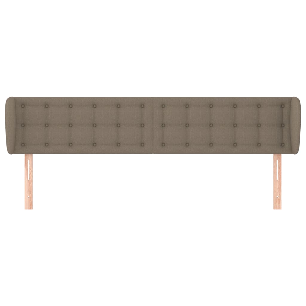 Tête de lit avec oreilles Taupe 203x23x78/88 cm Tissu - XIOS