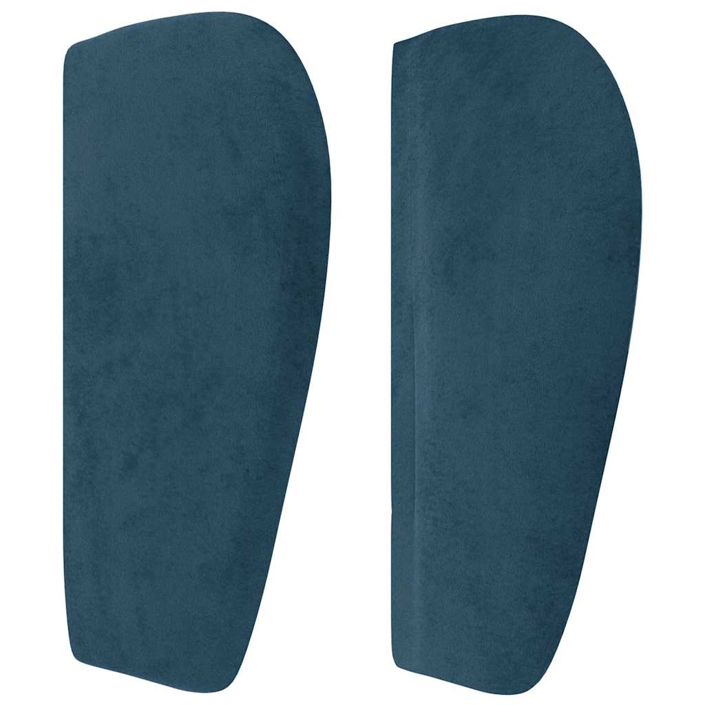 Tête de lit avec oreilles Bleu foncé 83x23x78/88 cm Velours - XIOS