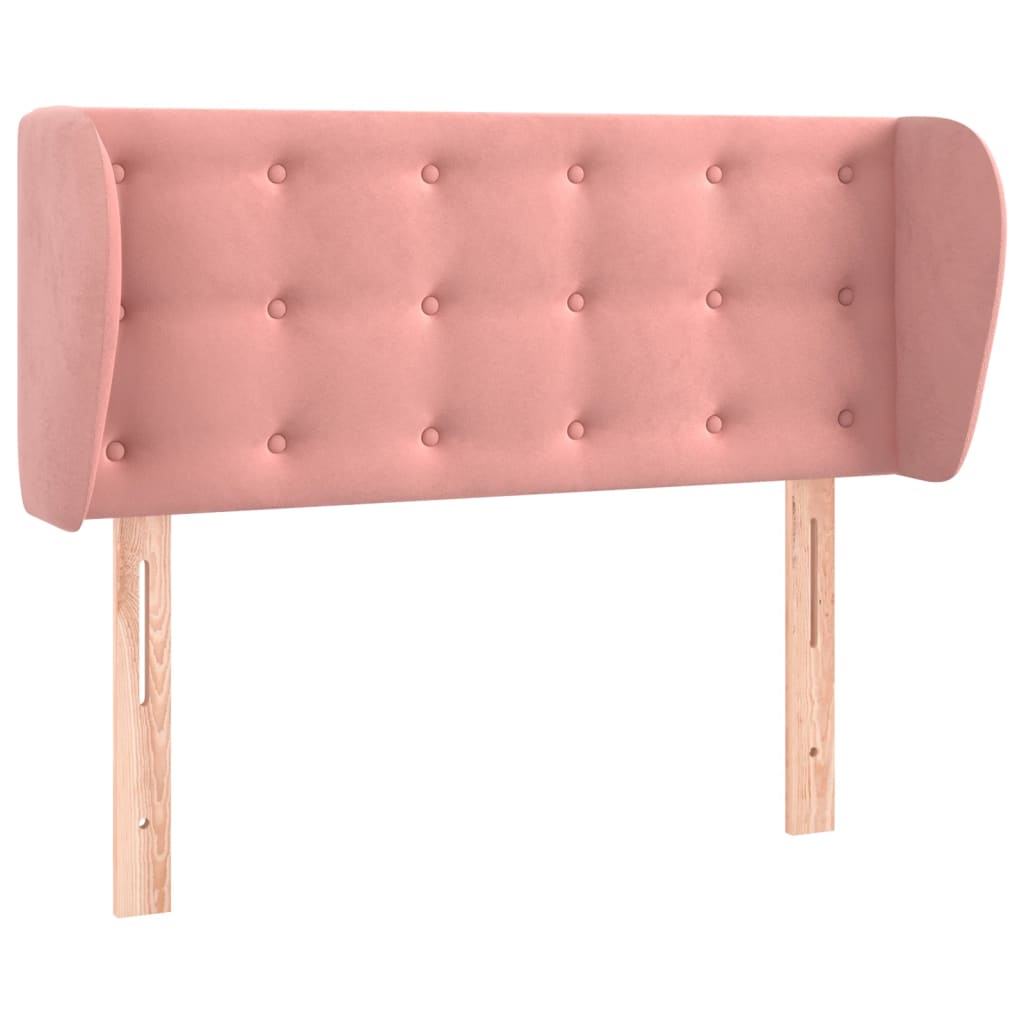 Tête de lit avec oreilles Rose 83x23x78/88 cm Velours - XIOS
