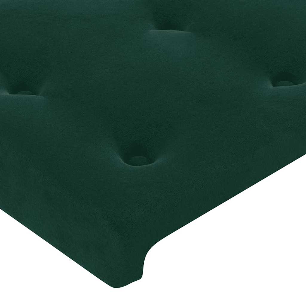 Tête de lit avec oreilles Vert foncé 93x23x78/88 cm Velours - XIOS