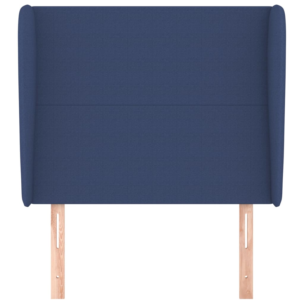 Tête de lit avec oreilles Bleu 83x23x118/128 cm Tissu - XIOS