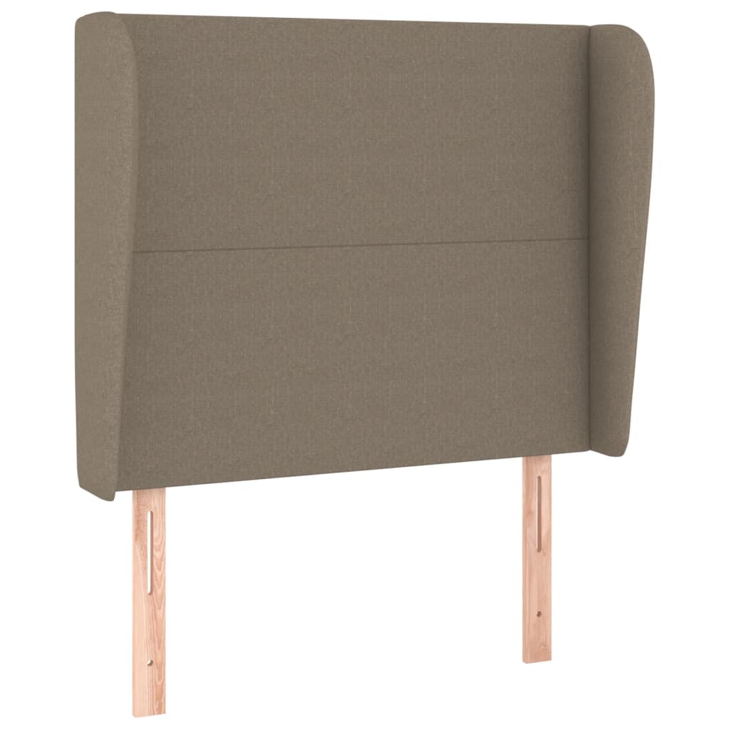 Tête de lit avec oreilles Taupe 93x23x118/128 cm Tissu - XIOS