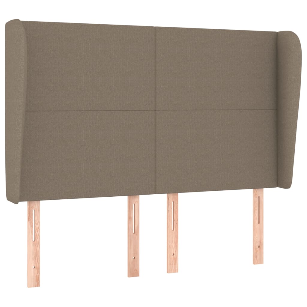 Tête de lit avec oreilles Taupe 147x23x118/128 cm Tissu - XIOS