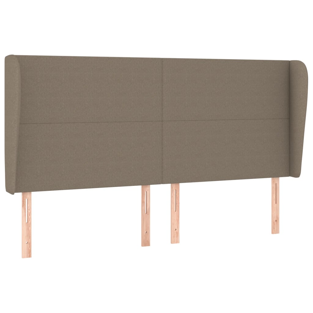 Tête de lit avec oreilles Taupe 183x23x118/128 cm Tissu - XIOS