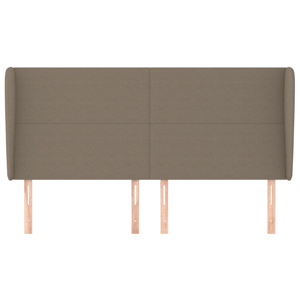 Tête de lit avec oreilles Taupe 183x23x118/128 cm Tissu - XIOS