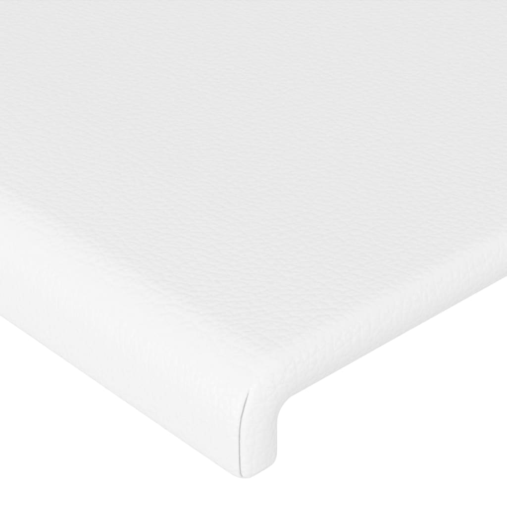 Tête de lit avec oreilles Blanc 83x23x118/128 cm Similicuir - XIOS