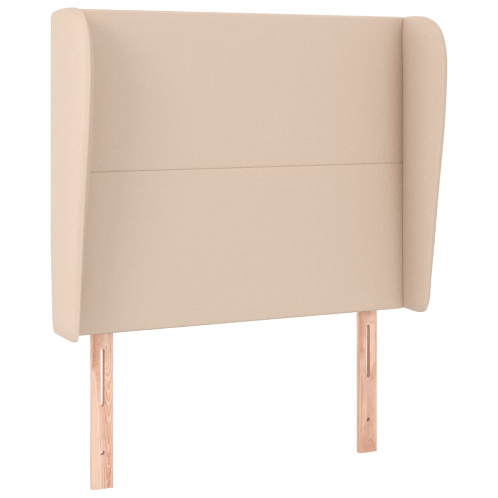 Tête de lit avec oreilles Cappuccino 93x23x118/128cm Similicuir - XIOS