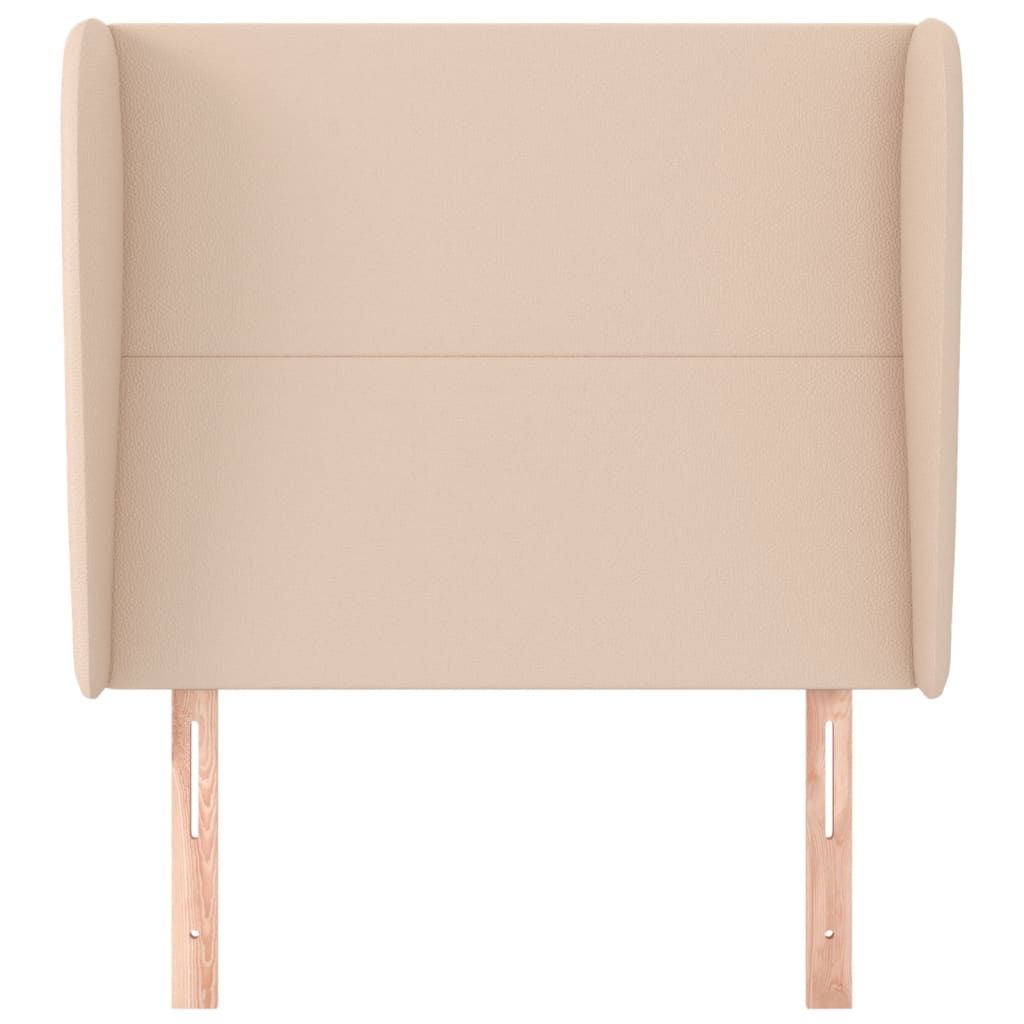 Tête de lit avec oreilles Cappuccino 93x23x118/128cm Similicuir - XIOS
