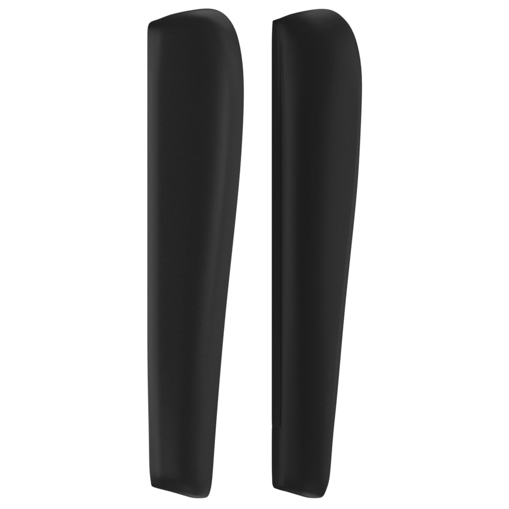 Tête de lit avec oreilles Noir 203x23x118/128 cm Similicuir - XIOS