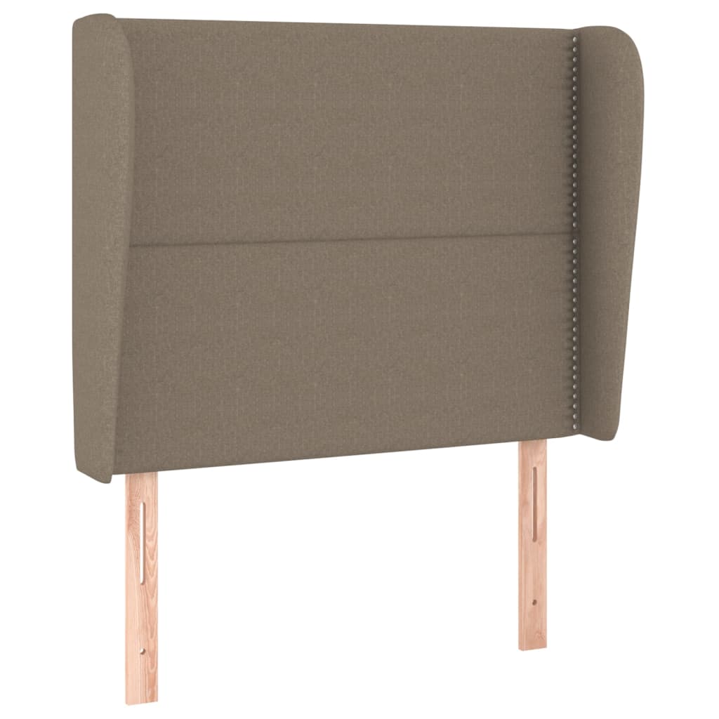 Tête de lit avec oreilles Taupe 93x23x118/128 cm Tissu - XIOS