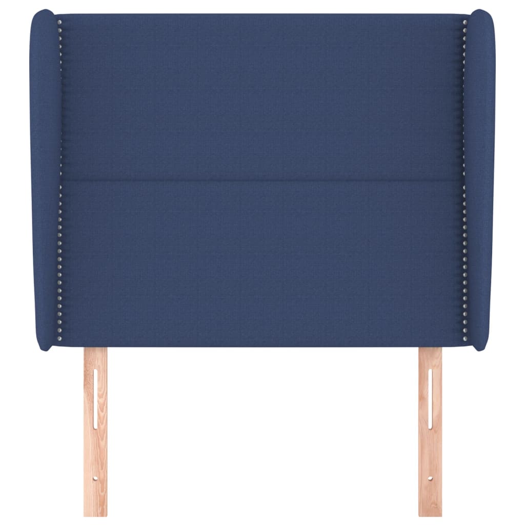 Tête de lit avec oreilles Bleu 93x23x118/128 cm Tissu - XIOS