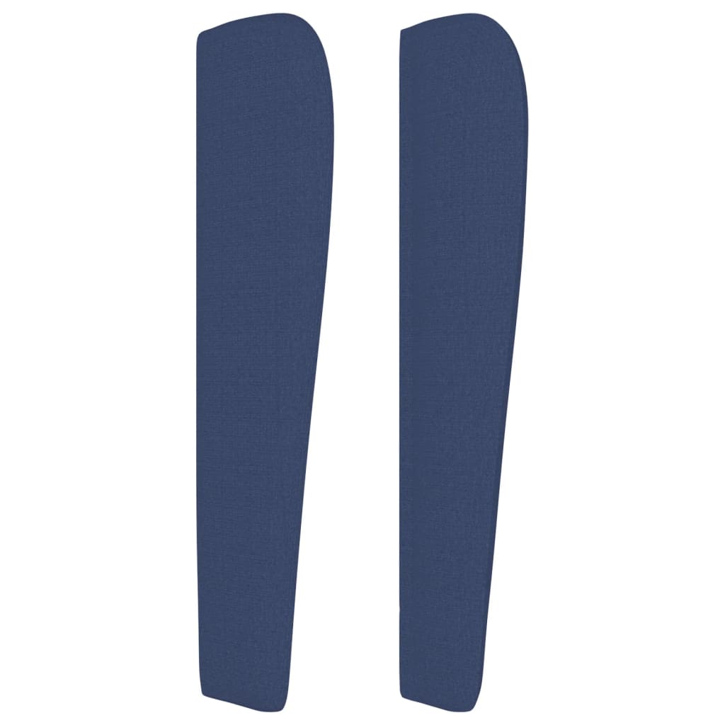 Tête de lit avec oreilles Bleu 147x23x118/128 cm Tissu - XIOS