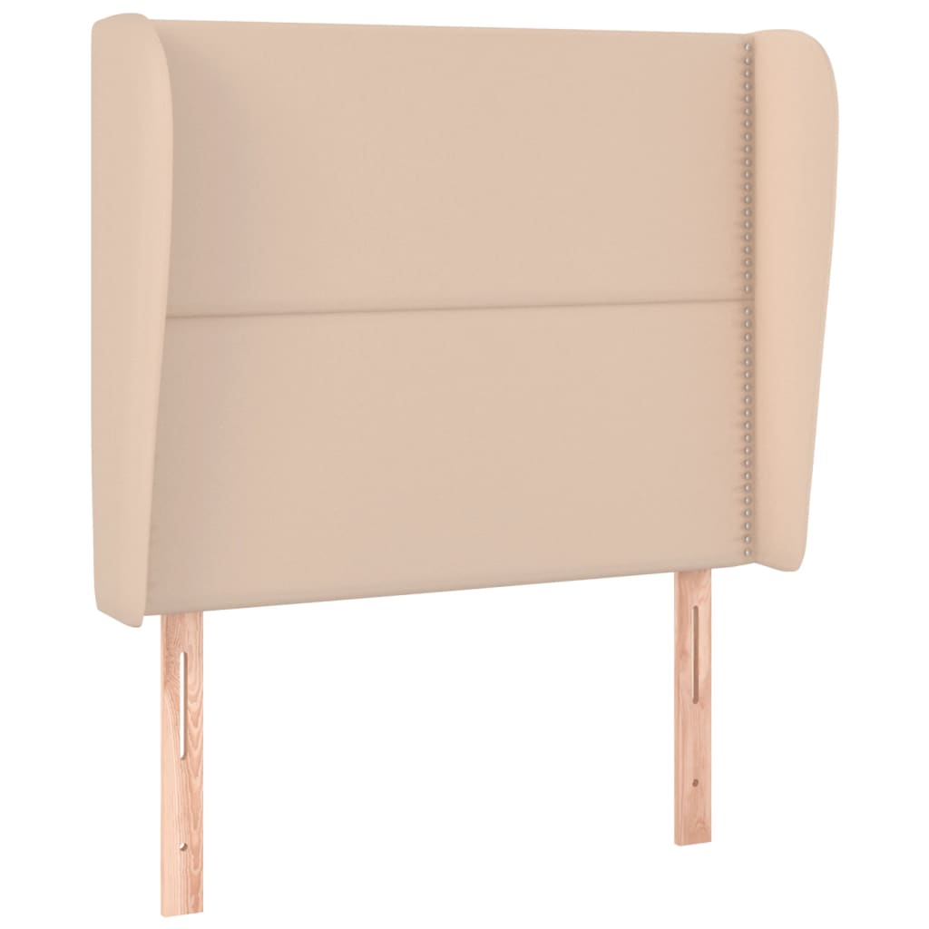 Tête de lit avec oreilles Cappuccino 93x23x118/128cm Similicuir - XIOS