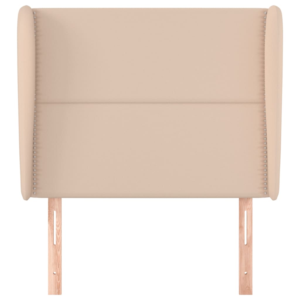 Tête de lit avec oreilles Cappuccino 93x23x118/128cm Similicuir - XIOS