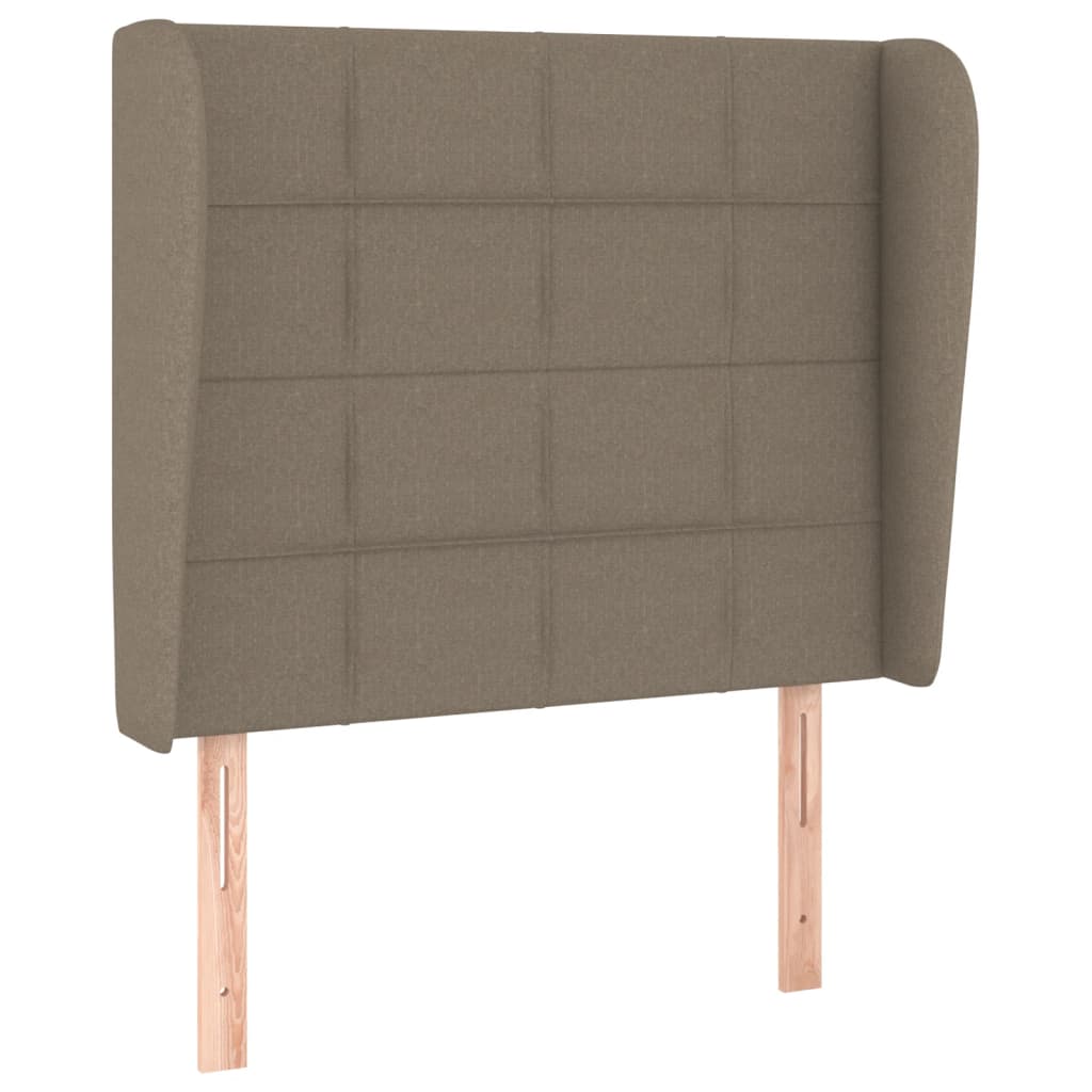 Tête de lit avec oreilles Taupe 103x23x118/128 cm Tissu - XIOS