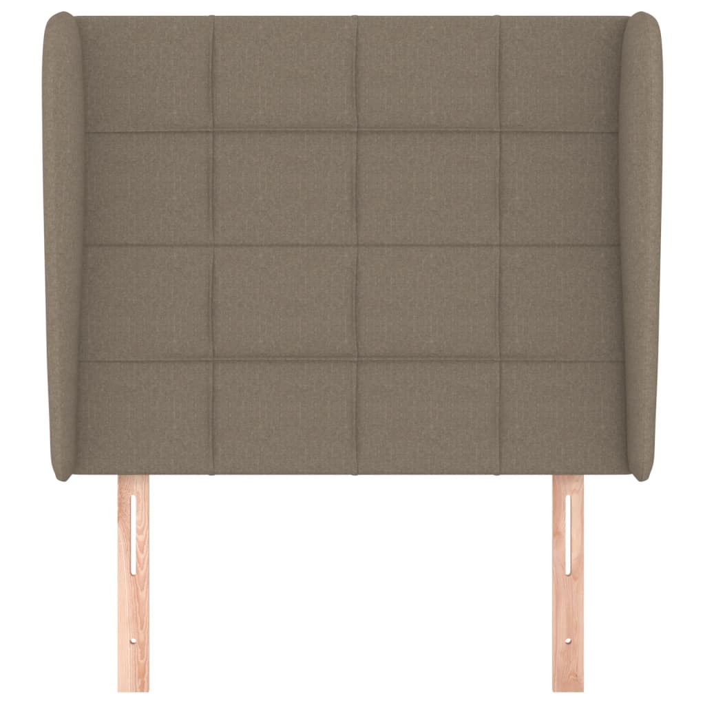 Tête de lit avec oreilles Taupe 103x23x118/128 cm Tissu - XIOS