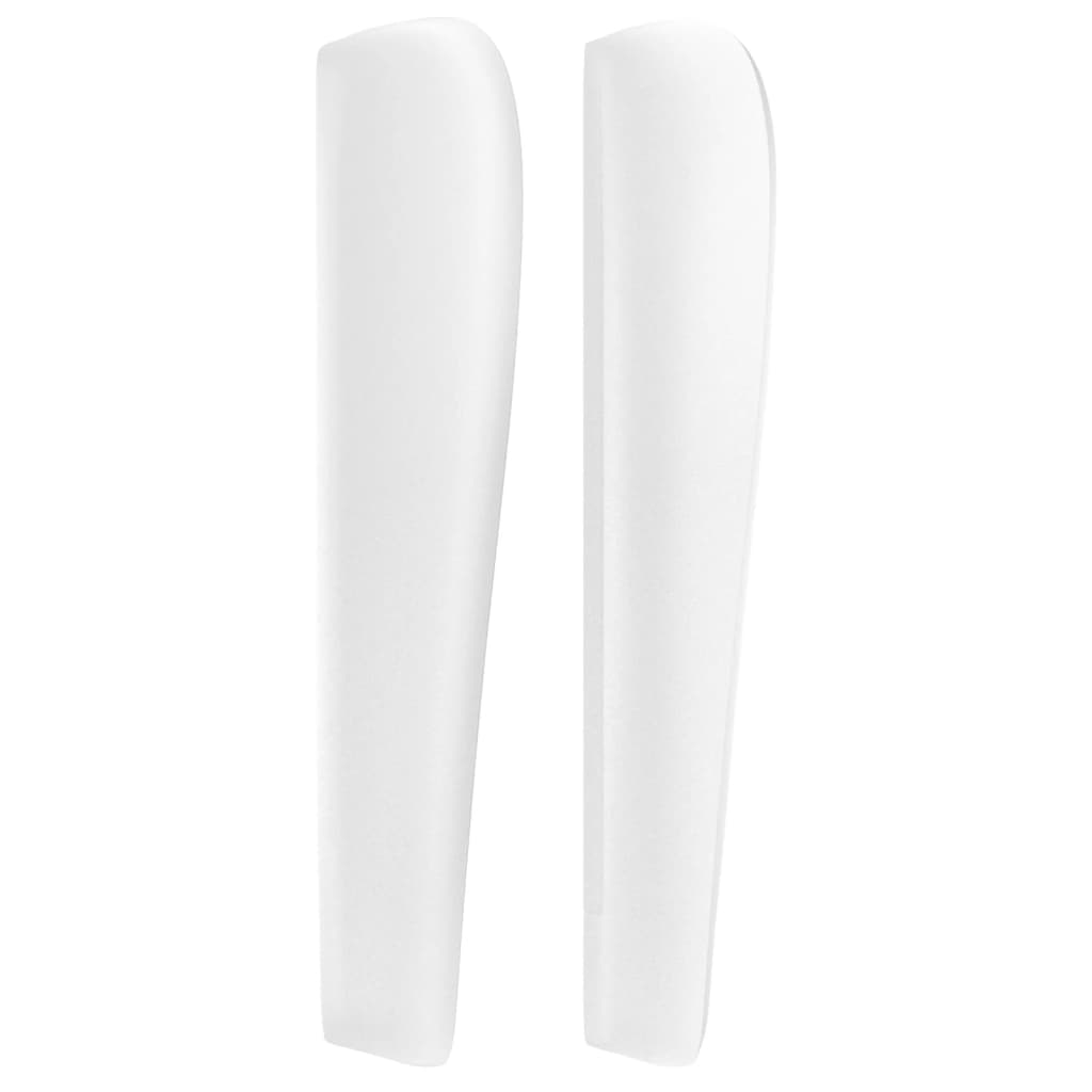 Tête de lit avec oreilles Blanc 83x23x118/128 cm Similicuir - XIOS