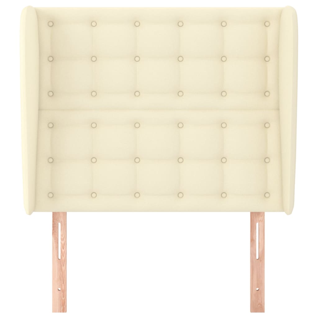 Tête de lit avec oreilles Crème 103x23x118/128 cm Similicuir - XIOS