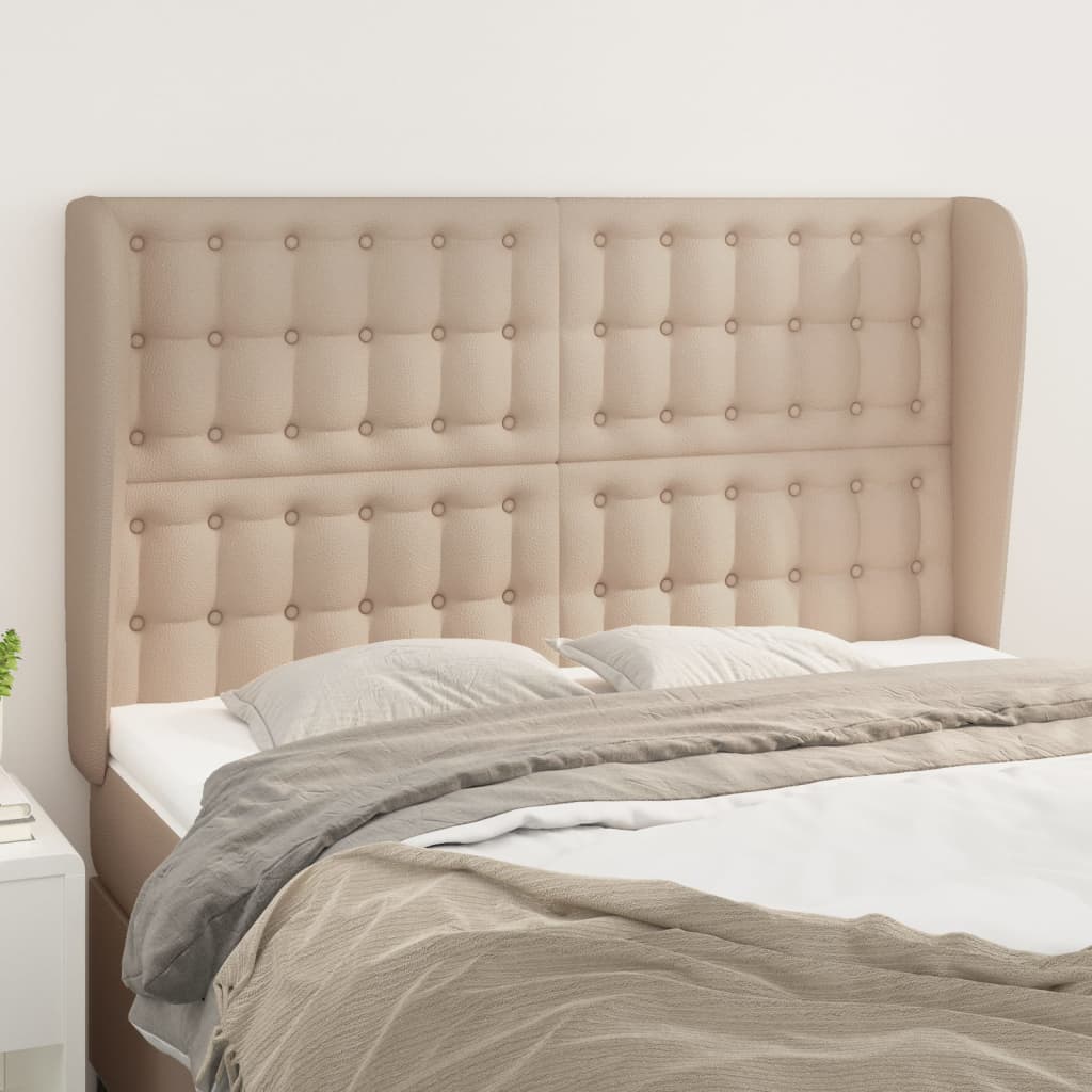 Tête de lit avec oreilles Cappuccino 147x23x118/128 cm - XIOS