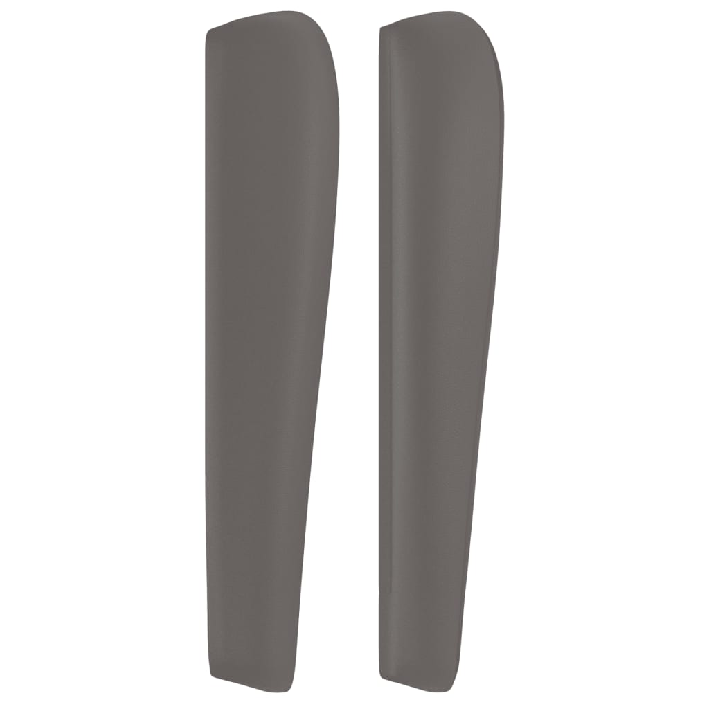 Tête de lit avec oreilles Gris 163x23x118/128 cm Similicuir - XIOS