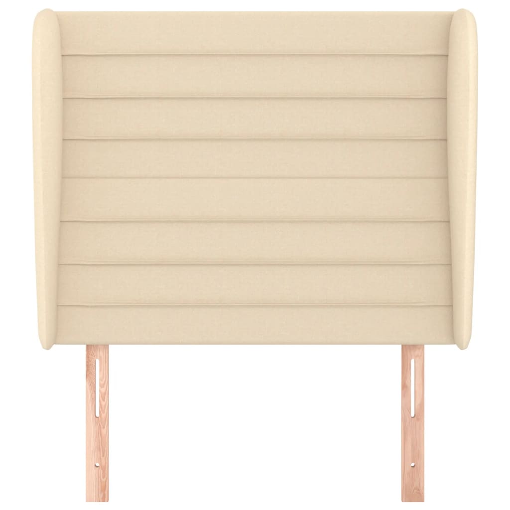 Tête de lit avec oreilles Crème 83x23x118/128 cm Tissu - XIOS