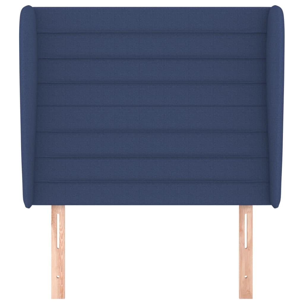 Tête de lit avec oreilles Bleu 83x23x118/128 cm Tissu - XIOS