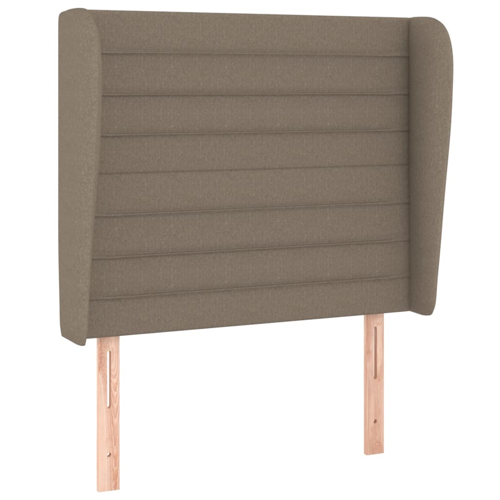 Tête de lit avec oreilles Taupe 93x23x118/128 cm Tissu - XIOS