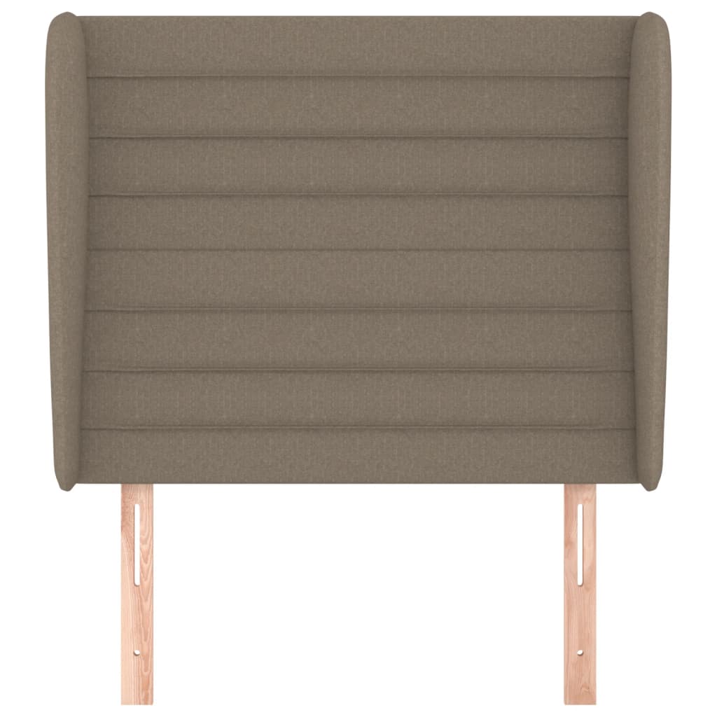 Tête de lit avec oreilles Taupe 93x23x118/128 cm Tissu - XIOS