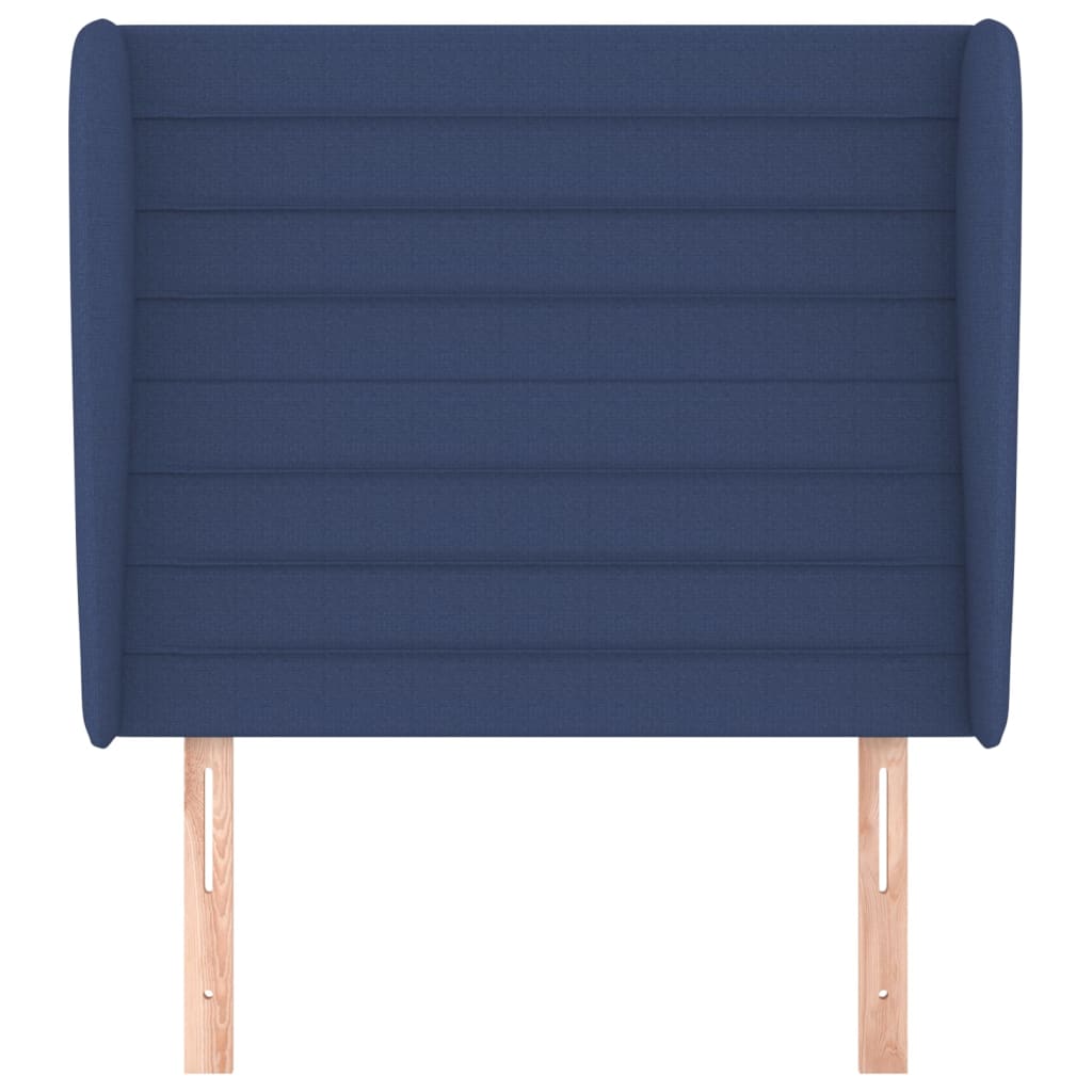 Tête de lit avec oreilles Bleu 103x23x118/128 cm Tissu - XIOS