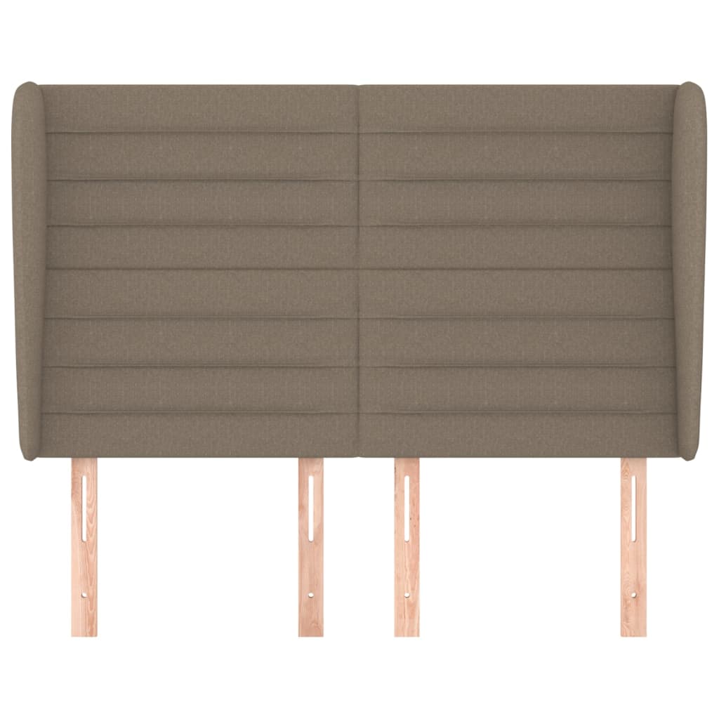 Tête de lit avec oreilles Taupe 147x23x118/128 cm Tissu - XIOS