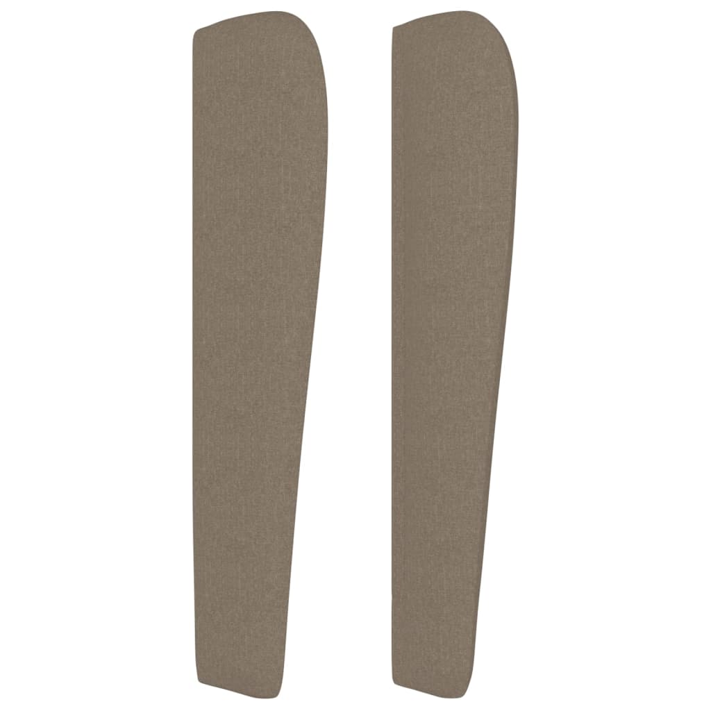 Tête de lit avec oreilles Taupe 147x23x118/128 cm Tissu - XIOS