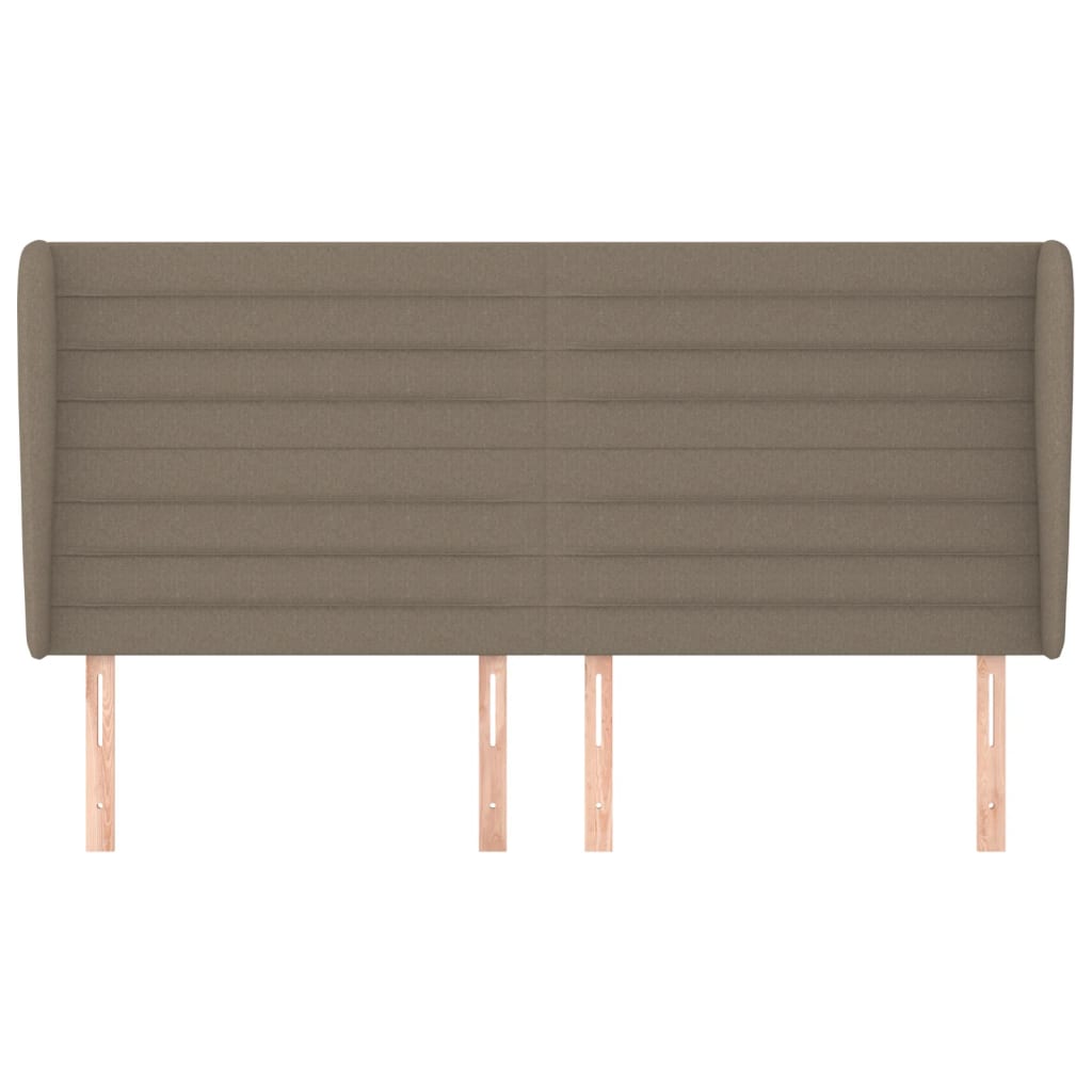 Tête de lit avec oreilles Taupe 183x23x118/128 cm Tissu - XIOS