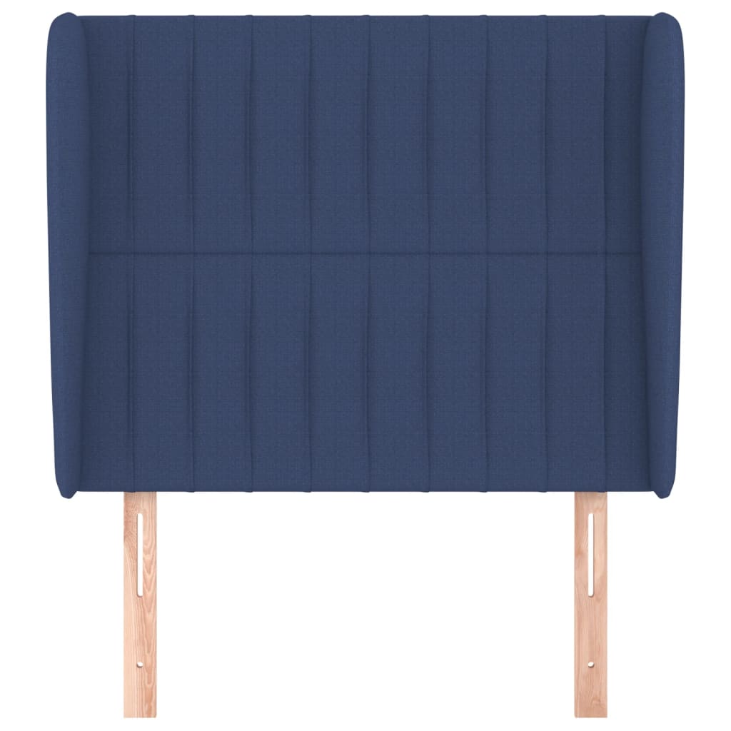 Tête de lit avec oreilles Bleu 83x23x118/128 cm Tissu - XIOS
