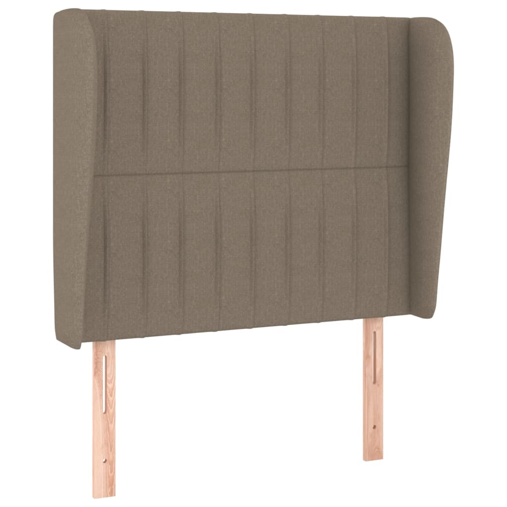 Tête de lit avec oreilles Taupe 103x23x118/128 cm Tissu - XIOS