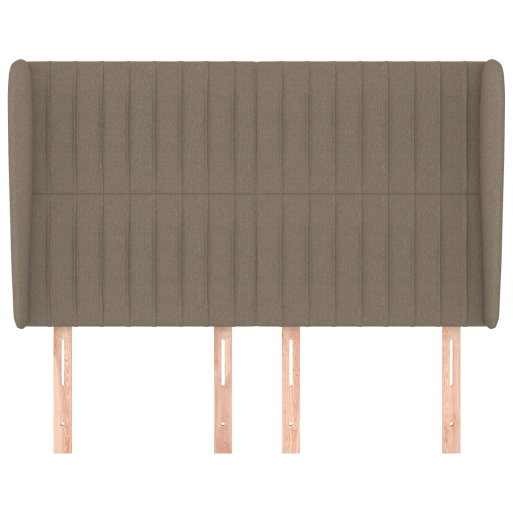 Tête de lit avec oreilles Taupe 147x23x118/128 cm Tissu - XIOS