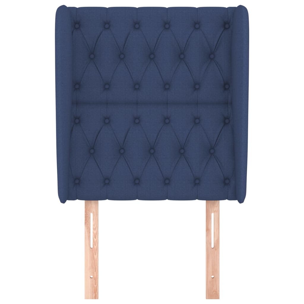 Tête de lit avec oreilles Bleu 83x23x118/128 cm Tissu - XIOS